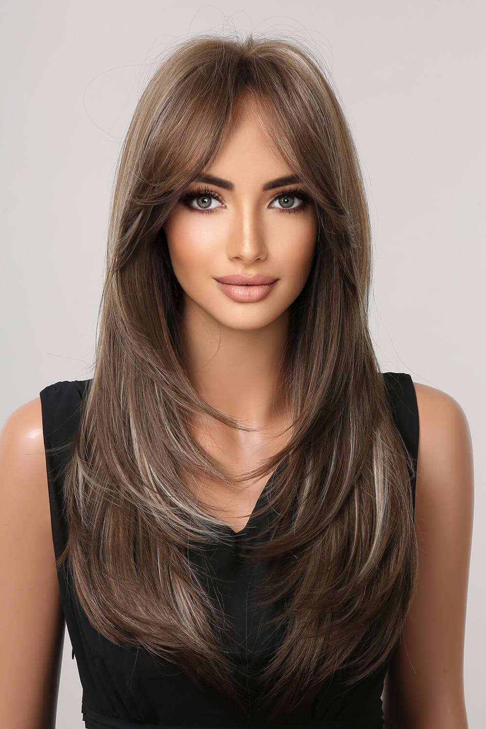 13*1" Full-Machine Wigs Synthetic Long Straight 22" - Kings Crown Jewel Boutique