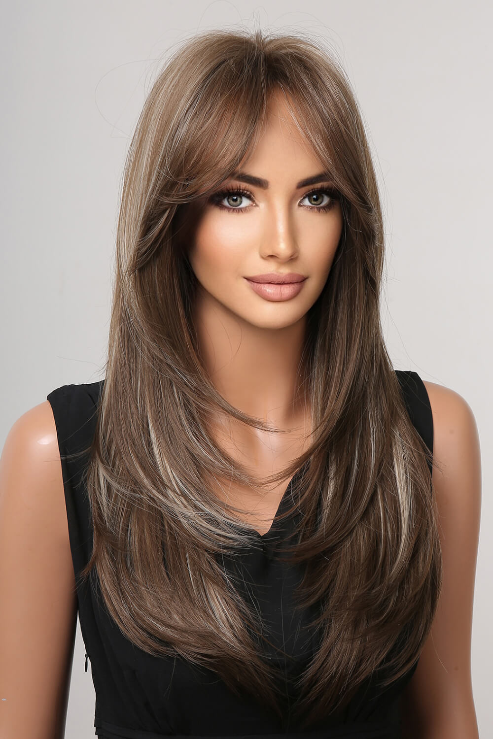 13*1" Full-Machine Wigs Synthetic Long Straight 22" - Kings Crown Jewel Boutique