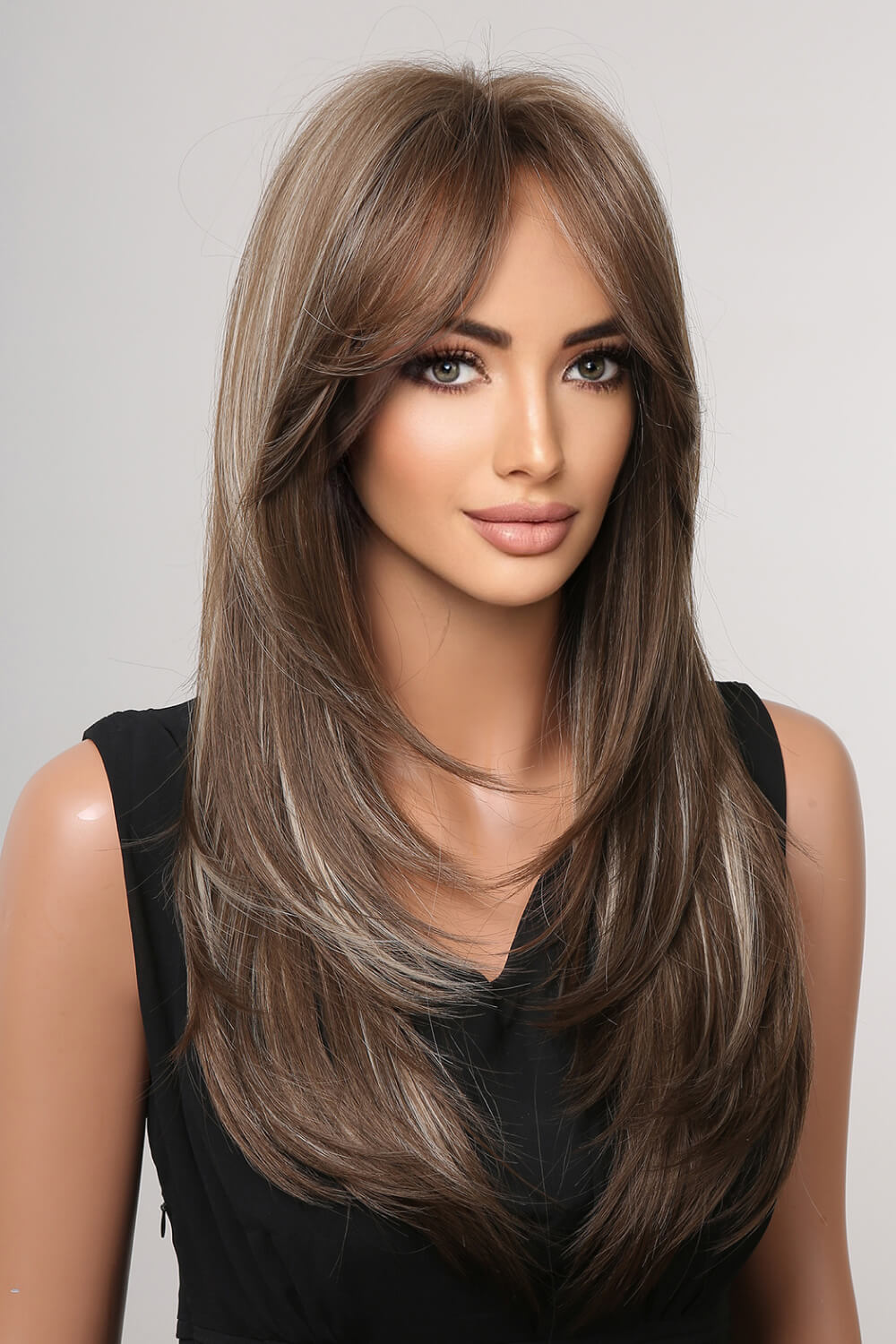 13*1" Full-Machine Wigs Synthetic Long Straight 22" - Kings Crown Jewel Boutique