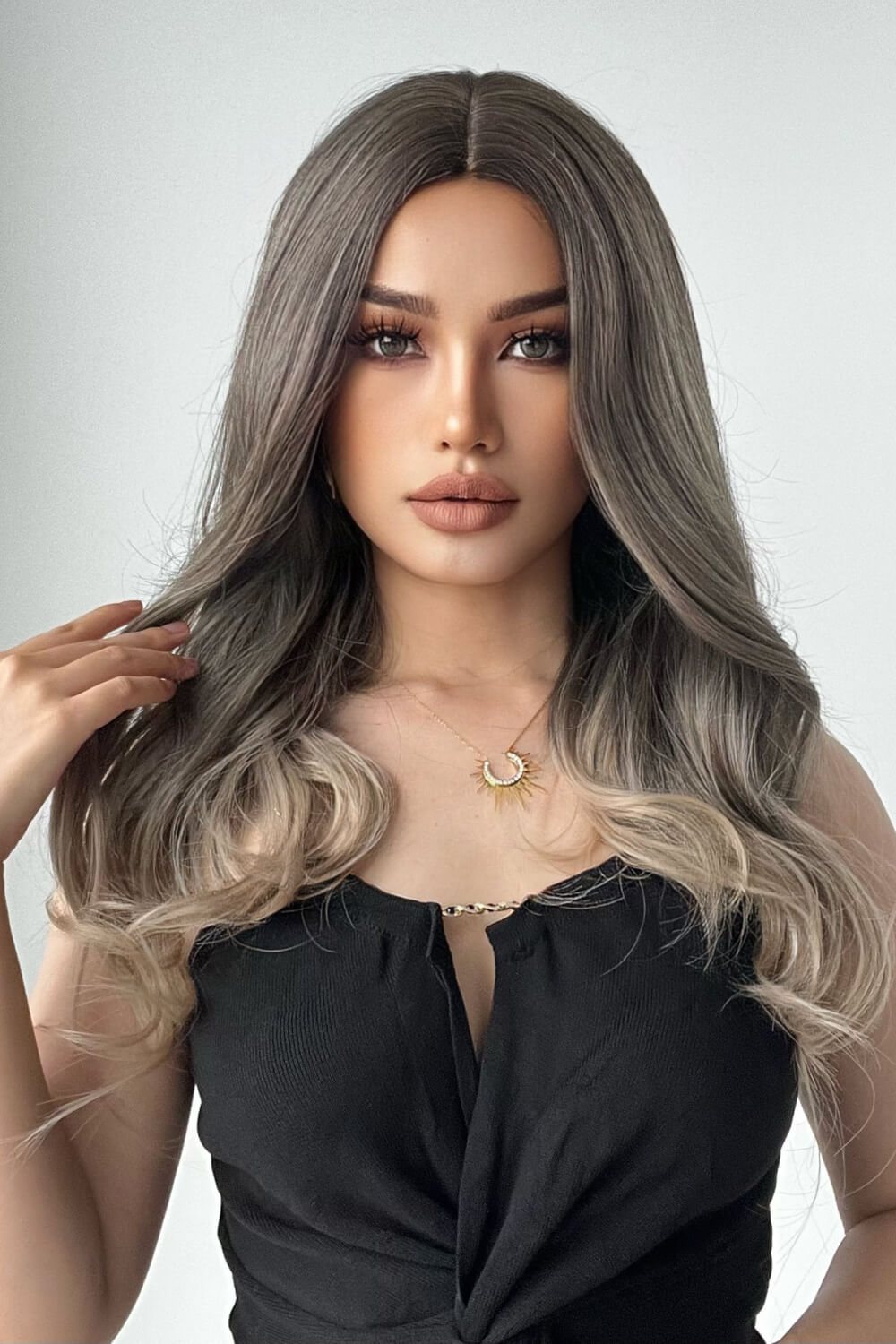 13*1" Full-Machine Wigs Synthetic Long Straight 24" - Kings Crown Jewel Boutique