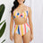 Marina West Swim Take A Dip Twist High-Rise Bikini in Stripe king-general-store-5710.myshopify.com