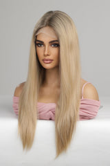 13*2" Lace Front Wigs Synthetic Long Straight 24'' 150% Density - Kings Crown Jewel Boutique