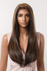 13*2" Lace Front Wigs Synthetic Long Straight 26" 150% Density - Kings Crown Jewel Boutique