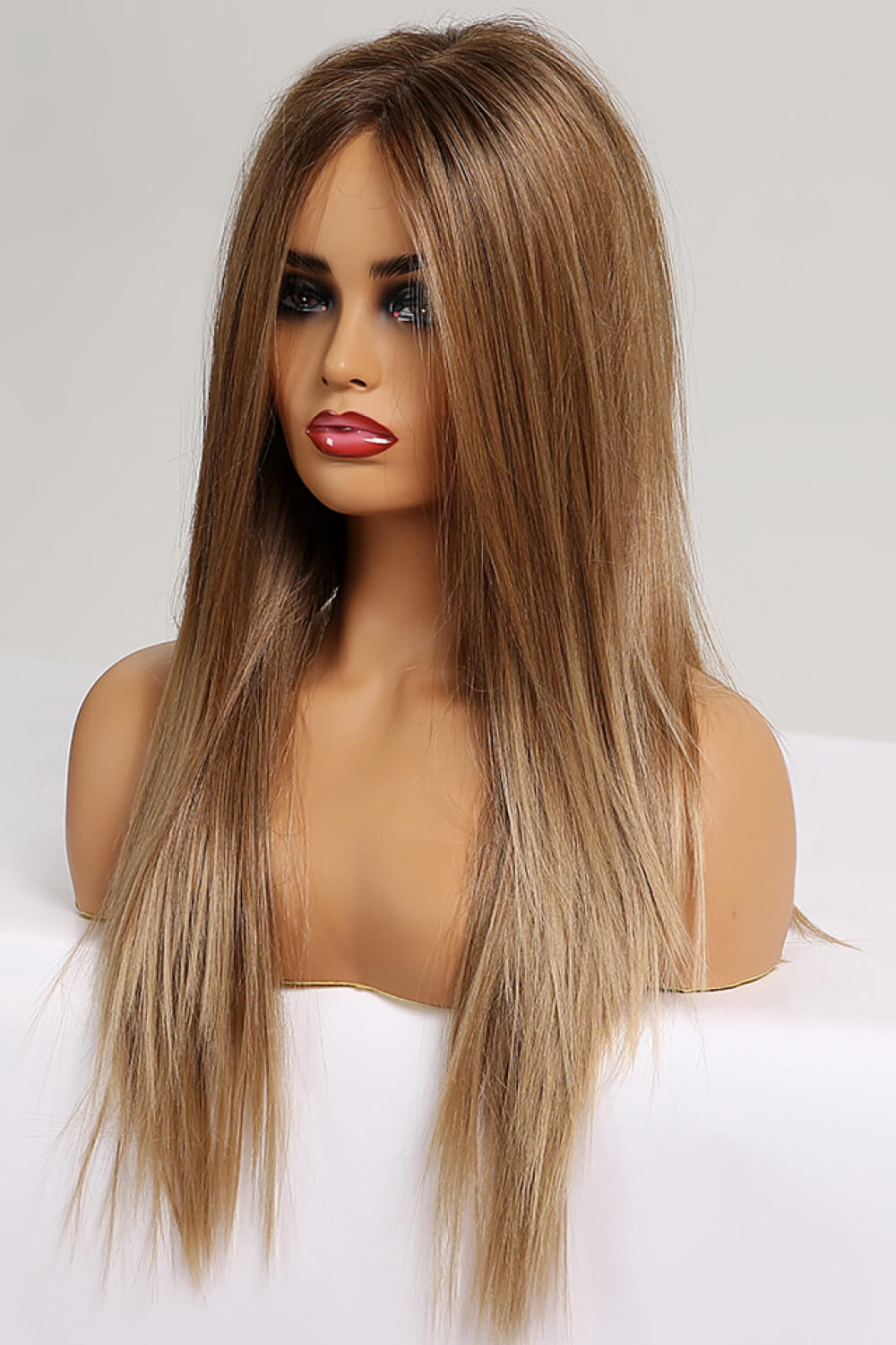 13*2" Lace Front Wigs Synthetic Long Straight 26'' 150% Density - Kings Crown Jewel Boutique