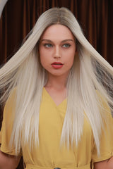 13*2" Lace Front Wigs Synthetic Long Straight 26" Heat Safe 150% Density - Kings Crown Jewel Boutique