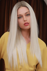 13*2" Lace Front Wigs Synthetic Long Straight 26" Heat Safe 150% Density - Kings Crown Jewel Boutique