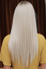 13*2" Lace Front Wigs Synthetic Long Straight 26" Heat Safe 150% Density - Kings Crown Jewel Boutique