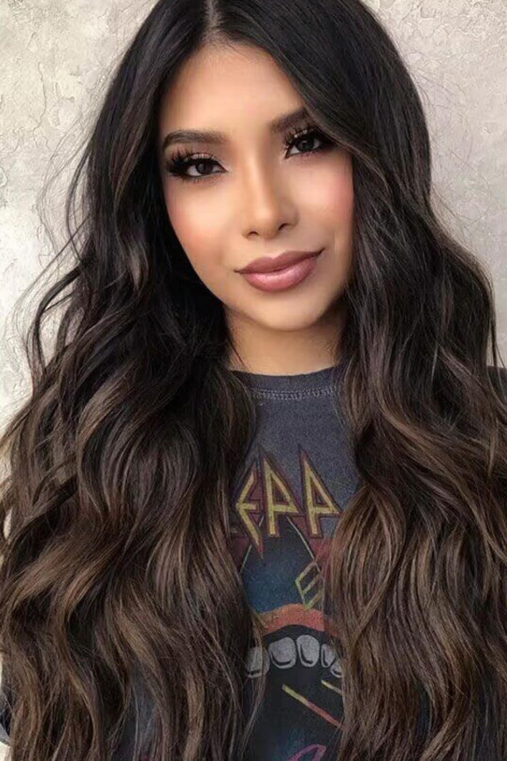 13*2" Lace Front Wigs Synthetic Long Wave 26" Heat Safe 150% Density in Brown - Kings Crown Jewel Boutique