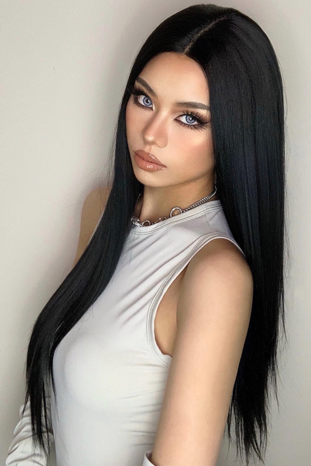 13*2" Long Lace Front Straight Synthetic Wigs 26" Long 150% Density - Kings Crown Jewel Boutique