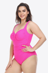 Plus Size Sleeveless Plunge One-Piece Swimsuit king-general-store-5710.myshopify.com