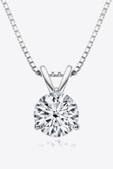 Show Off 1 Carat Moissanite Pendant Necklace king-general-store-5710.myshopify.com