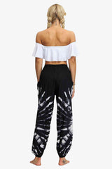 Tie-Dye Smocked Waist Pocket Joggers king-general-store-5710.myshopify.com