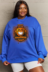 Simply Love Full Size HAPPY HALLOWEEN Graphic Sweatshirt king-general-store-5710.myshopify.com