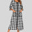 Round Neck Three-Quarter Sleeve Midi Night Dress king-general-store-5710.myshopify.com