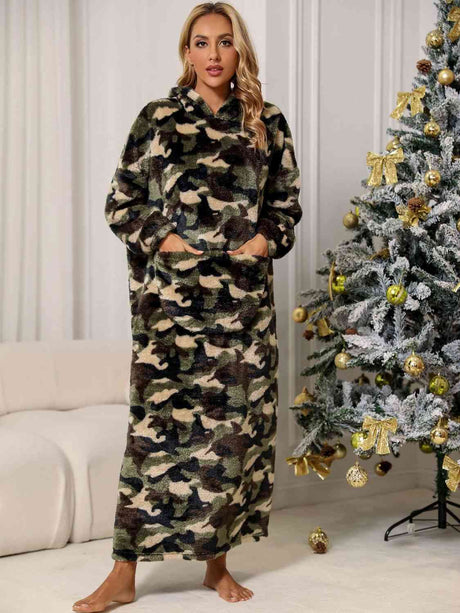 Camouflage Hooded Teddy Night Dress king-general-store-5710.myshopify.com