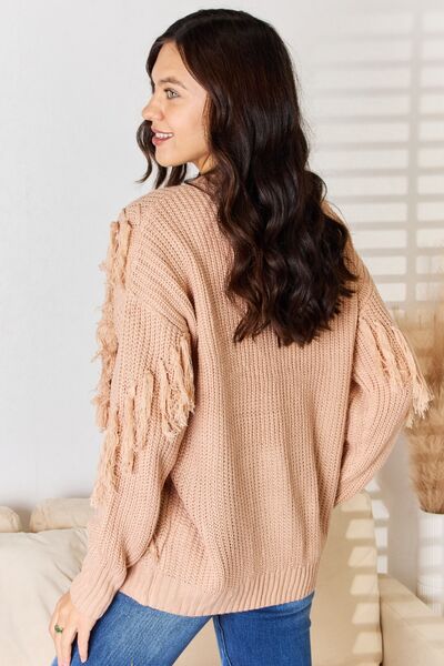 And The Why Tassel Detail Long Sleeve Sweater king-general-store-5710.myshopify.com