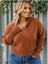 Plus Size Collared Neck Zip-Up Long Sleeve Sweater king-general-store-5710.myshopify.com