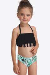 Printed Halter Neck Fringed Two-Piece Swim Set king-general-store-5710.myshopify.com