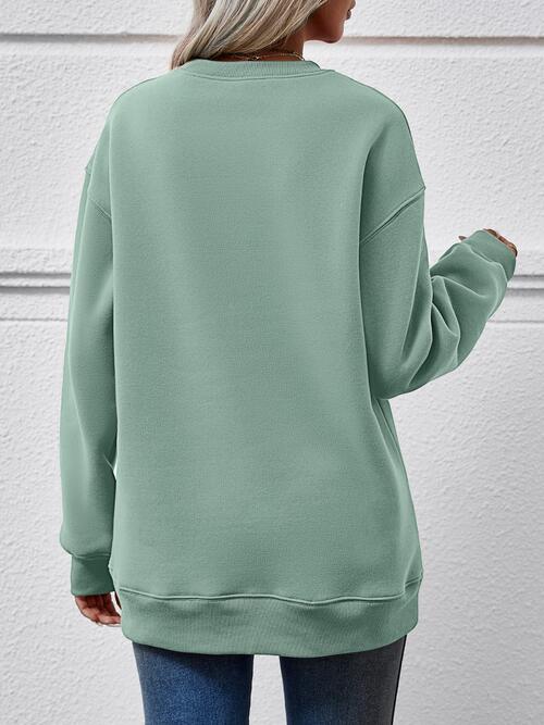 Faceless Gnomes Graphic Drop Shoulder Sweatshirt king-general-store-5710.myshopify.com