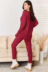 Basic Bae Full Size Notched Long Sleeve Top and Pants Set king-general-store-5710.myshopify.com