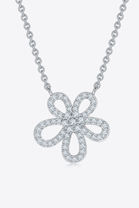 Moissanite Flower Pendant 925 Sterling Silver Necklace king-general-store-5710.myshopify.com