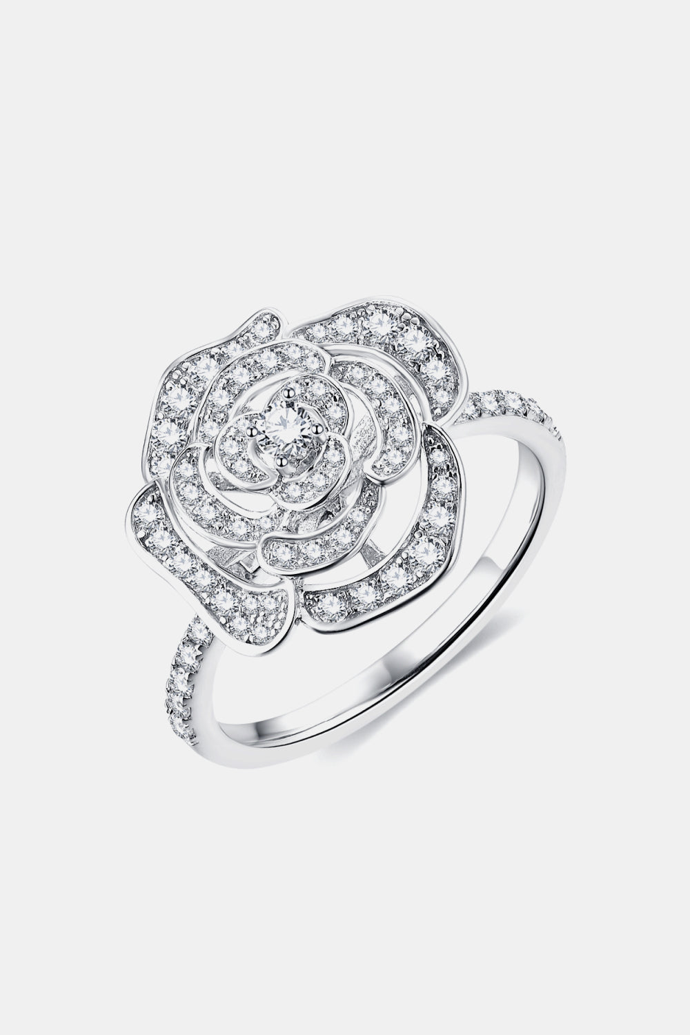 Moissanite Flower Shape Ring king-general-store-5710.myshopify.com