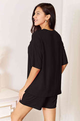 Basic Bae Full Size Soft Rayon Half Sleeve Top and Shorts Set king-general-store-5710.myshopify.com