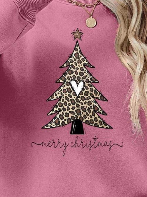 Christmas Tree Graphic Long Sleeve Sweatshirt king-general-store-5710.myshopify.com