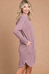 Culture Code Full Size Hooded Long Sleeve Sweater Dress king-general-store-5710.myshopify.com