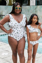 Marina West Swim Float On Ruffle Faux Wrap One-Piece in Daisy Cream king-general-store-5710.myshopify.com