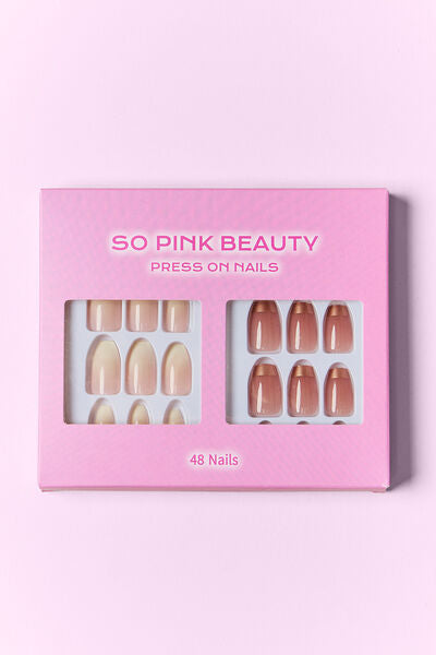 SO PINK BEAUTY Press On Nails 2 Packs king-general-store-5710.myshopify.com