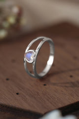 Moonstone Heart 925 Sterling Silver Ring king-general-store-5710.myshopify.com