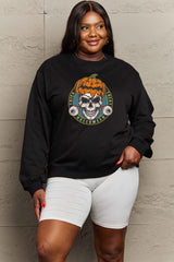 Simply Love Full Size Skull Graphic Sweatshirt king-general-store-5710.myshopify.com