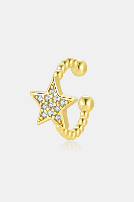 Inlaid Zircon Star Single Cuff Earring king-general-store-5710.myshopify.com