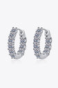 1.8 Carat Moissanite Hoop Earrings - Kings Crown Jewel Boutique