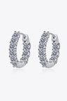 1.8 Carat Moissanite Hoop Earrings - Kings Crown Jewel Boutique