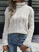 Cable-Knit Turtleneck Sweater king-general-store-5710.myshopify.com