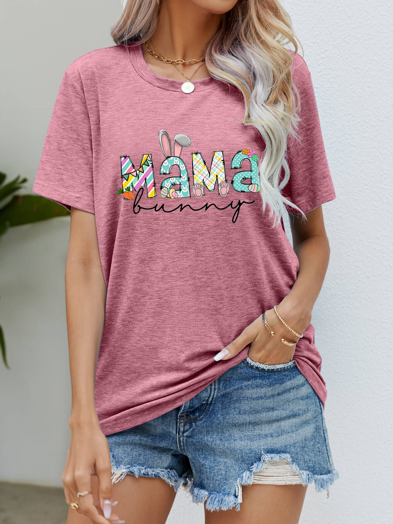 MAMA BUNNY Easter Graphic Tee king-general-store-5710.myshopify.com