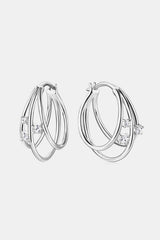 Moissanite 925 Sterling Silver Layered Earrings king-general-store-5710.myshopify.com