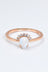 18K Rose Gold-Plated Pear Shape Natural Moonstone Ring - Kings Crown Jewel Boutique