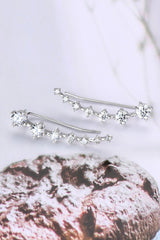 1.9 Carat Moissanite 925 Sterling Silver Earrings - Kings Crown Jewel Boutique