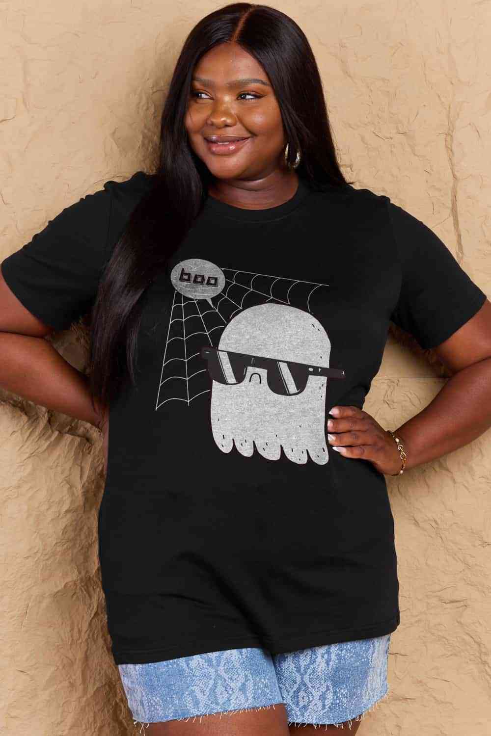 Simply Love Full Size BOO Graphic Cotton T-Shirt king-general-store-5710.myshopify.com