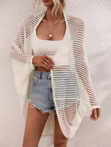 Openwork Open Front Longline Cover Up king-general-store-5710.myshopify.com