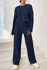 Ribbed Half Button Top and Pants Set king-general-store-5710.myshopify.com