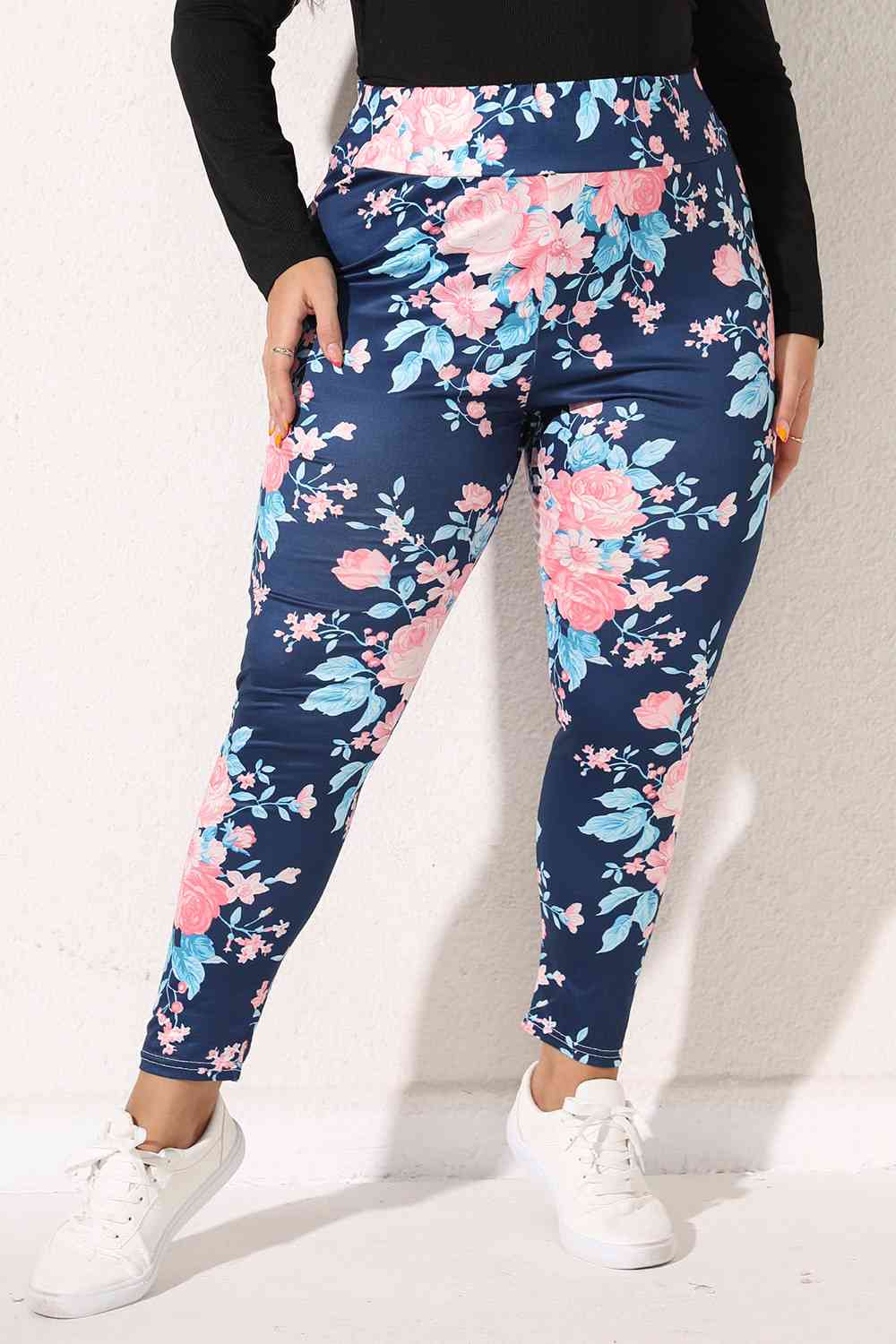 Plus Size Floral Print Legging king-general-store-5710.myshopify.com