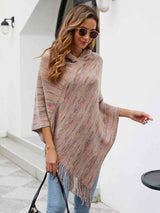 Fringe Hem Hooded Poncho king-general-store-5710.myshopify.com