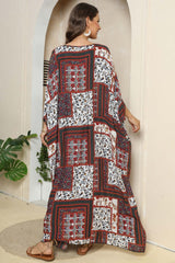 Printed V-Neck Split Maxi Dress king-general-store-5710.myshopify.com