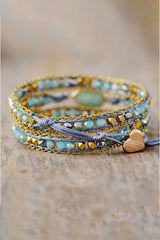 Handmade Teardrop Shape Triple Layer Beaded Bracelet king-general-store-5710.myshopify.com