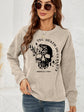 Skull Graphic Dropped Shoulder Sweatshirt king-general-store-5710.myshopify.com