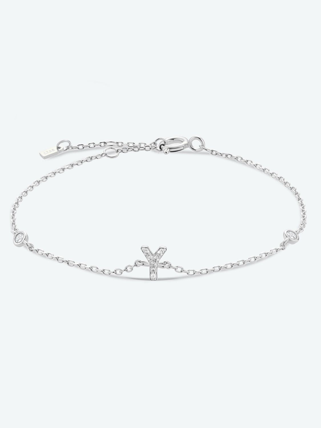 V To Z Zircon 925 Sterling Silver Bracelet king-general-store-5710.myshopify.com